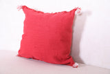 Red Moroccan pillow 16.9 INCHES X 18.5 INCHES