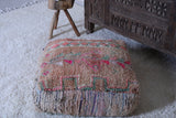 Moroccan handmade ottoman azilal rug decor pouf