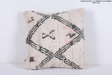 Vintage moroccan handwoven kilim pillow  15.7 INCHES X 16.5 INCHES