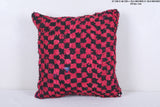 Vintage moroccan handwoven kilim pillow 18.5 INCHES X 18.8 INCHES