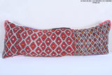 Vintage moroccan handwoven kilim pillow 12.9 INCHES X 37.4 INCHES