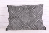 Gray Moroccan pillow rug 27.5 inches X 34.6 inches