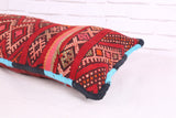 Red Moroccan pillow 14.9 inches X 35.4 inches