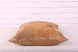 Brown Moroccan Pillow 16.5 inches X 18.1 inches