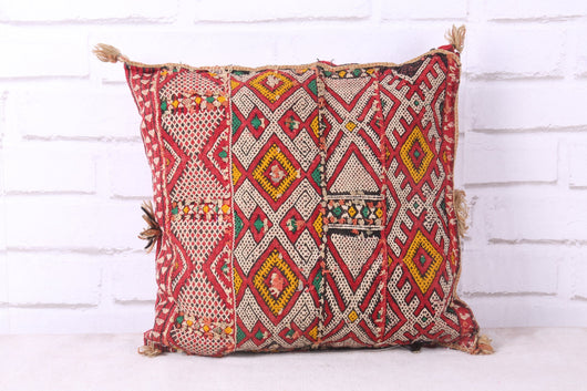 Handcrafted Moroccan Cushion 14.1 inches X 14.1inches