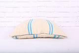 Handmade White Kilim Pillow 17.7 inches X 17.7 inches