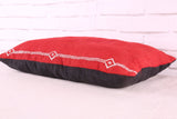 Moroccan red pillow 14.5 inches X 22.4 inches