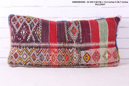 Moroccan handmade pillow 13.3 inches X 26.7 inches