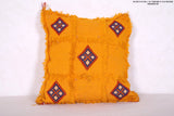 Vintage moroccan kilim pillow 15.7 INCHES X 16.9 INCHES