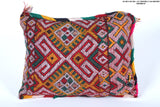 Vintage Moroccan pillow rug 15.7 INCHES X 18.8 INCHES