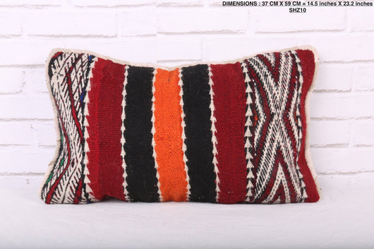 Dark Moroccan Pillow 14.5 inches X 23.2 inches