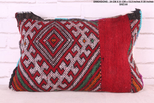 moroccan vintage pillow 13.3 inches X 20 inches