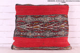 Moroccan kilim pillow rug 18.8 inches X 21.2 inches
