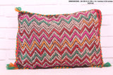 Colorful Moroccan Kilim Pillow 14.1 inches X 20 inches