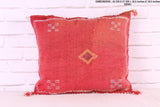 Pink Moroccan Kilim Pillow 16.5 inches X 18.5 inches
