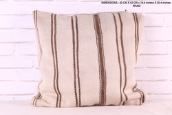 Beige moroccan rug pillow 14.9 inches X 23.6 inches