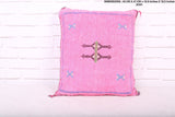 Rose Moroccan Kilim Cushion 16.9 inches X 18.5 inches